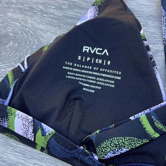 RVCA Pixie Hi-Tri Bikini Top & Pixie French Bikini Bottoms, true black - Picture 10 of 10